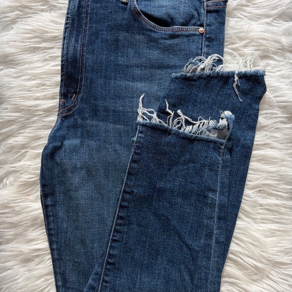 🌟 MOTHER The Stunner Zip Two Step Fray Color: Girl Crush Size 30🌟